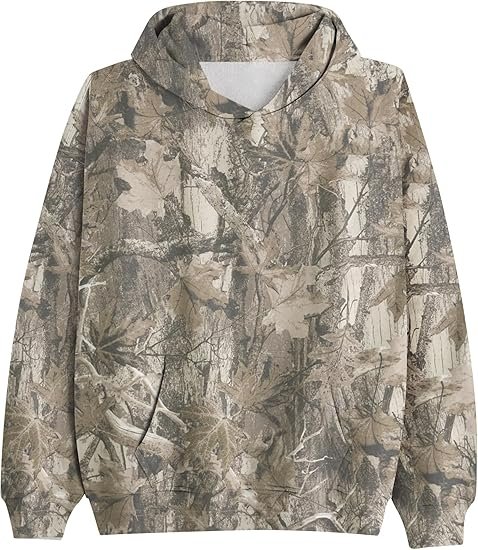 womens oversized fleece camo hoodie