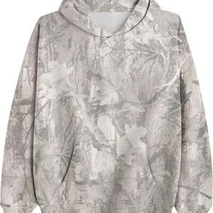 Women's Oversized Camouflage Graphic Hoodie