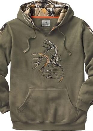Legendary Whitetails Mens Camo Pullover Hoodie Hunting Sweatshirt